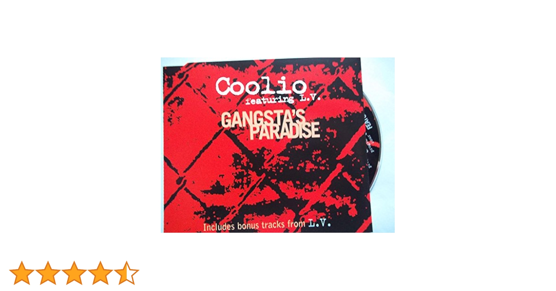 Gangsta's Paradise by Coolio Featuring LV: Amazon.co.uk: CDs